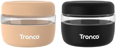 Tronco 16 oz Glass Food Storage & Lunch Bowl Containers with Airtight Lids