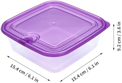 KIGI Airtight Food Storage Containers with Vent Lids for Meal Prep, Lunch, BPA Free, Stackable, Reusable Plastic Containers for Leftovers, Kitchen, Pantry, Fridge Organizer, Freezer Safe(2.9Cup 6PACK)