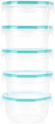 Snapware Plastic Total Solutions (5-Pack, 3.8 Cup) Food Storage Containers