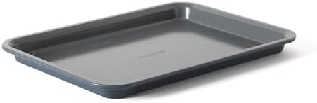 Calphalon Legacy 13 x 9 Inch PFA Free Nonstick Cookie Sheet Baking Pan in Blue, Durable Heavy Gauge Steel Bakeware for Even Heating, Oven Safe Baking Tray for Cookies