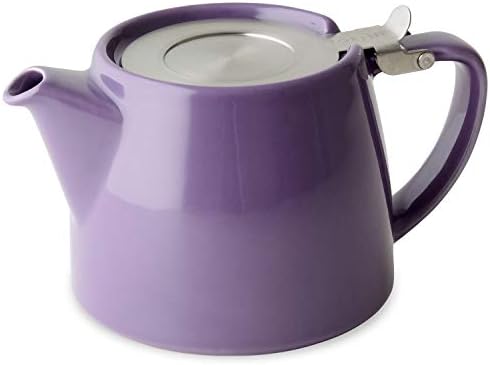 FORLIFE Stump Teapot with SLS Lid and Infuser, 18-Ounce, Purple