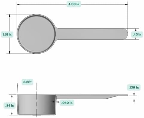 1.5 Tablespoon (23 mL) Long Handle Plastic Measuring Spoon for Coffee, Protein Powder, Pet Food, Spices, Grains, Dry Goods – Food-Grade BPA-Free (Pack of 25)