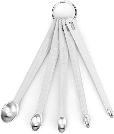 5pcs Mini Measuring Spoon Set, Heavy Duty Stainless Steel
