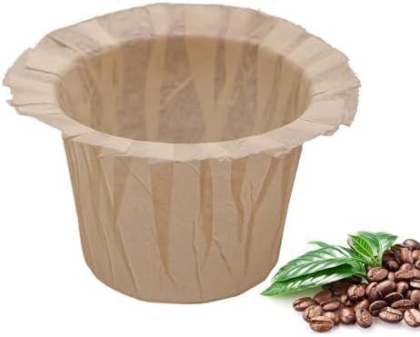 Irmidi Disposable Coffee Filters, 100 Count Natura K Cup Filters for Keurig 1.0 and 2.0 Coffee Makers