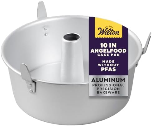 Wilton Aluminum Angel Food Tube Cake Pan, Made Without PFAS, 10 in.