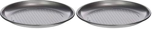 Cuisinart 4 Piece Pizza Pan Set, Mini, Steel Gray (Pack of 2)