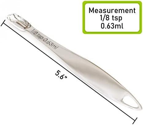 1PCS 1/8tsp(0.63ml) Measuring Spoon, Stainless Steel Measure Teaspoon