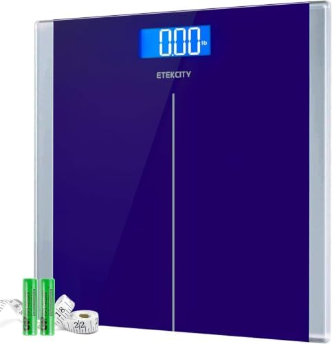 Etekcity Scale for Body Weight, Bathroom Digital Electric Scale for People, Measures Weight up to 400 lbs, Blue (Pack of 5)