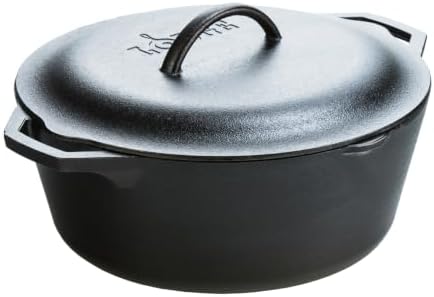 Lodge Cast Iron Dutch Oven with Loop Handle, Oven-Safe, 7 Quart