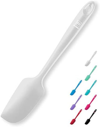 DI ORO Mini Silicone Spatula - Jar Scraper, 600F Heat Resistant, Stone