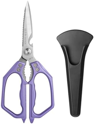 Kitchen Scissor Heavy Duty Stainless Steel Kitchen Shears for Food Purple