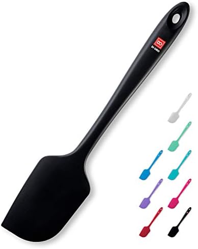DI ORO Large Silicone Spatula - 600F Heat Resistant, Black