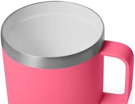 YETI Rambler 14 oz Ceramic Lined Stackable Mug, Tropical Pink