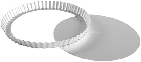 Fat Daddio's PFT-11 Round Fluted Tart Pan, 11 x 1 Inch