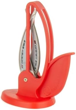 Warthog V-Sharp Curve Knife Sharpener, 325 Grit Diamond Hones, Red
