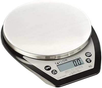 Taylor Stainless Top Digital Kitchen Scale - 11 lb Max Capacity