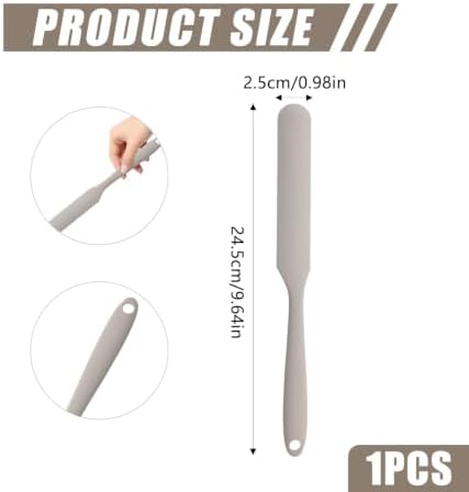 Silicone Jar Spatula,Non-Stick Heat Resistant Kitchen Thin Spatula,Sourdough Stirring Stick,Jam Spreader for Peanut Butter,Cake Cream Butter Spatulas for Scraping Icing Bread Cream (Grey)