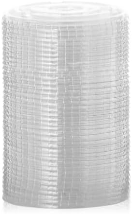 Turbo Bee Disposable Plastic Flat Lids for 12/16 OZ (92 MM)