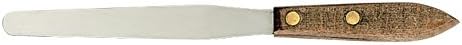 Apothecary Products 4.75" Stainless Steel Spatula and Blade, Wooden Handle