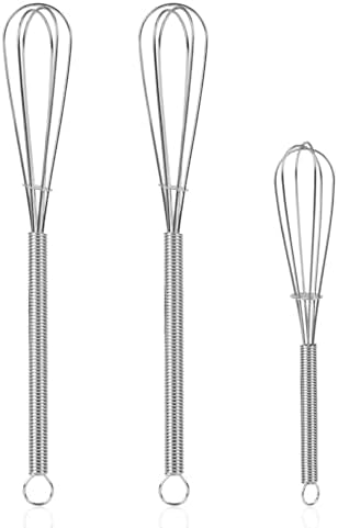 NileHome Mini Whisks Stainless Steel Whisk Set - 5" 7" 7"