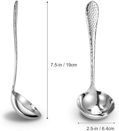 Royalrose Premium LUX Hammered Gravy Ladle (1, 7.5 Inch Gravy Ladle)