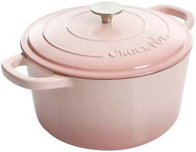 Crock-Pot Artisan Round Enameled Cast Iron Dutch Oven, 7-Quart, Pistachio Green