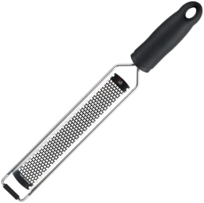 MasterChef Zester Grater with Handle, Stainless Steel, Non Slip Grip, 14.5"