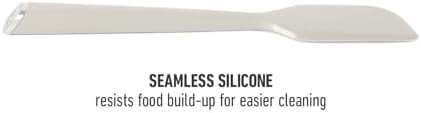 Calphalon Edge Silicone Scraper, Flexible Kitchen Scraper Spatula with Reinforced Core, Heat-Resistant Nonstick-Safe Baking & Mixing Tool for Kitchen Use, Taupe