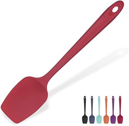 U-Taste Silicone Spoon Spatula, 600°F High Temp Scoop Spoonula, 11.38", Red