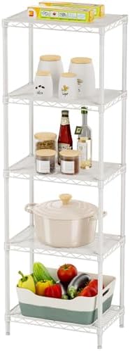 SINGAYE Metal Shelves Wire Shelving Storage Standing Adjustable Shelf Unit