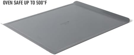 Calphalon Titan Steel Core PFA Free Nonstick 17 x 14 Cookie Sheet Baking Pan, Heavy Duty Reinforced Steel Bakeware for Even Heating, Oven Safe Baking Tray for Cookies