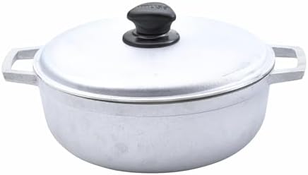 IMUSA Traditional Caldero made in Colombia with Lid, 4.8 Quart, Silver