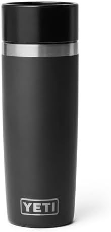 YETI Rambler 16 oz Travel Bottle, Stainless Steel, Vacuum Insulated with Leakproof Commuter Cap, Black
