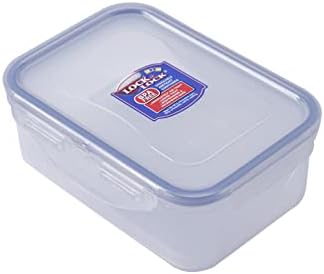 LOCK & LOCK LocknLock Easy Essentials Rectangular Butter and Cheese Container Food Container, Small, 15.0 Ounce - Clear