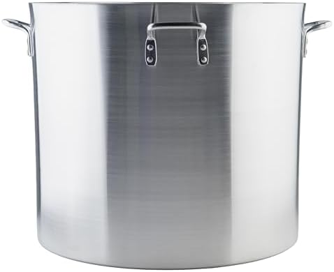Winco ALHP-120 6.0mm Aluminum Stock Pot, 120-Quart,Medium