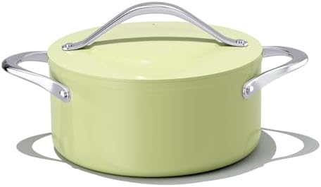 CookinCraze Ceramic Dutch Oven with Lid, 4.5 QT Nonstick Pot for Baking
