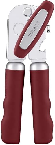Zulay Kitchen Stainless Steel Swing Open Manual Can Opener Comfortable Grip