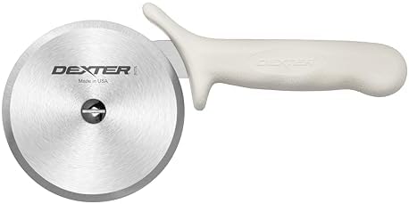 Dexter-Russell 4" Pizza Cutter, P177A-4PCP | SANI-SAFE Series, Stainless Steel Blade with Slip-Resistant Polypropylene Handle | Heavy-Duty Rotary Cutter for Pizza, Pastry & More | Made in USA