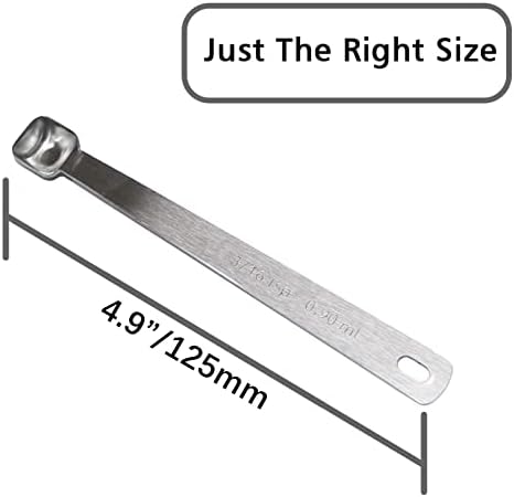 1PCS 3/16tsp(0.9ml) Tiny Measuring Spoon, Small Teaspoon for Tiny Amounts