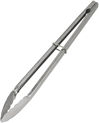 Chef Craft Classic Clam Shell Tongs, 16 inch, Stainless Steel