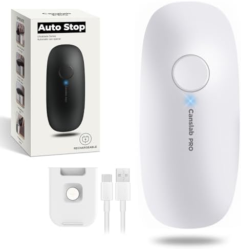Canslab Ultrablade PRO Electric Can Opener,USB Rechargeable,Smart Auto Stop