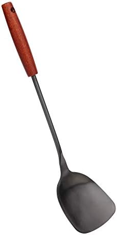 FJNATINH Wok Spatula 15 inches Spatulas for Wok, Stainless Steel Metal Wok Spatulas for Kitchen Use Cooking Utensils Spatula for Cooking Cast Iron