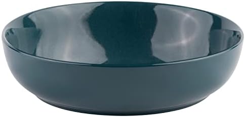 KooK Pasta Bowls, For Soups & Salads, Set of 4, 40 oz, Dark Teal