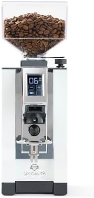 Eureka Mignon Specialita Espresso Grinder | Sound-Insulated | Stepless 55mm Burrs | Touchscreen | White