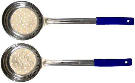 8 oz Slotted Stainless Steel Portion Control Ladle Spoodle - [Pack of 2]