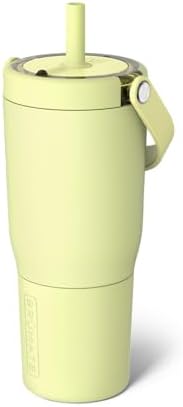BrüMate Resa 25oz 100% Leakproof Travel Tumbler w/Handle & Straw | Flexible SoftSip Straw | Silicone Sleeve for Durability | Stainless Steel | Cup Holder & Travel Friendly Water Bottle (Prickly Pear)