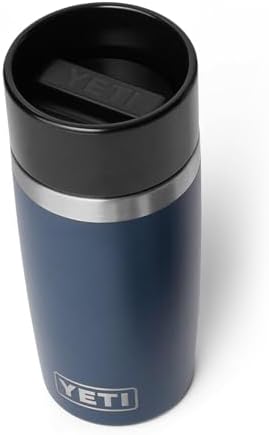 YETI Rambler 12 oz Travel Bottle, Stainless Steel, Vacuum Insulated with Leakproof Commuter Cap, Navy
