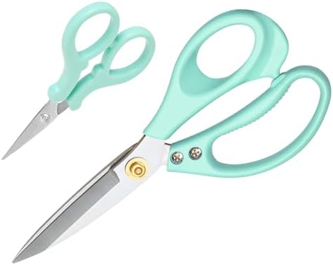 All Purpose Kitchen Scissors, Kitchen Shears Heavy Duty - Dishwasher Safe Food Scissors- Multipurpose Cooking Shears for Meat Poultry Food, Herbs, and Fish, Comfort Grip Handles, Green