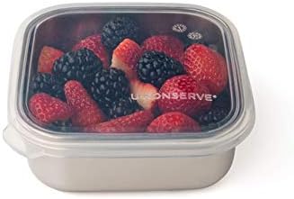 U-Konserve 15 oz Stainless Steel Bento Box Food Container Clear