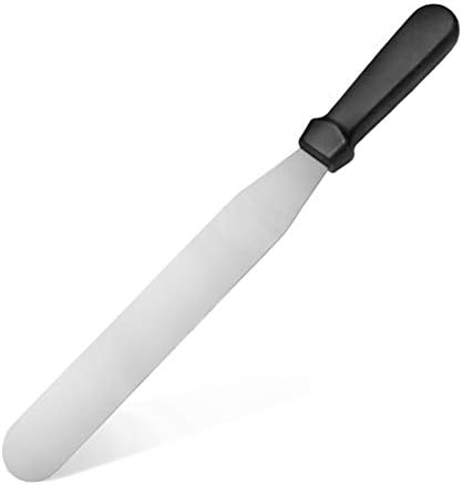 New Star Foodservice Straight Icing Spatula, 10 Inch Blade, 15 Inch Overall, Bakery-Grade Stainless Steel Cake Decorating Spatula